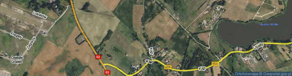 Zdjęcie satelitarne Kąp ul.