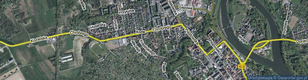 Zdjęcie satelitarne Kadetów ul.