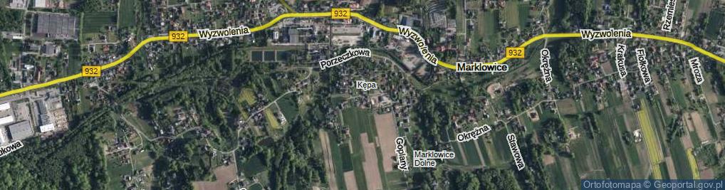 Zdjęcie satelitarne Kanarkowa ul.