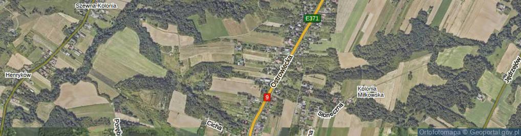 Zdjęcie satelitarne Kasztanowa ul.