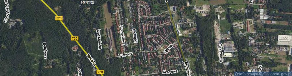 Zdjęcie satelitarne Kasztanowa ul.