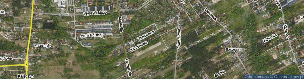 Zdjęcie satelitarne Karminowa ul.