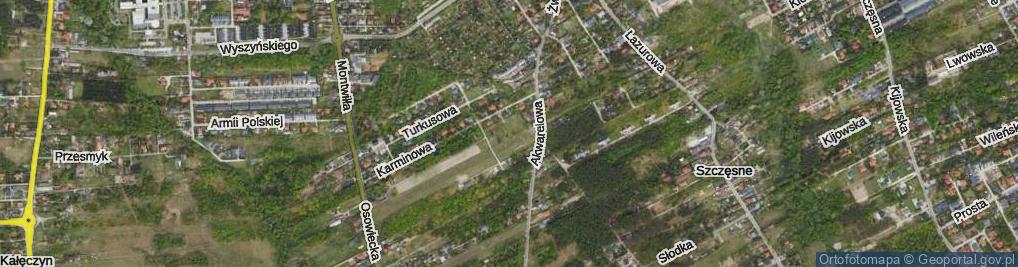 Zdjęcie satelitarne Kawowa ul.