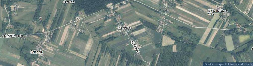 Zdjęcie satelitarne Kamionka ul.