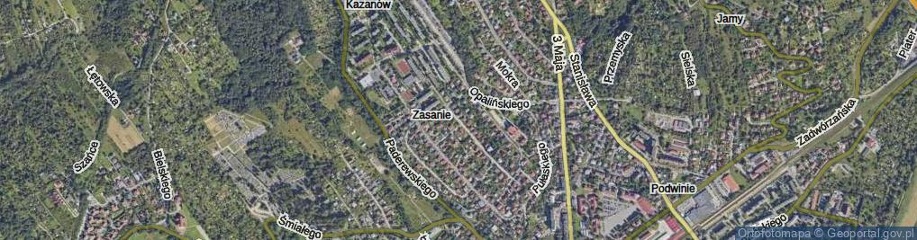 Zdjęcie satelitarne Kazanowska ul.