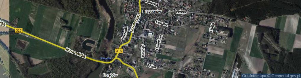 Zdjęcie satelitarne Kasztanowa ul.