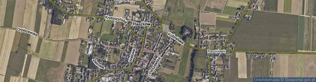 Zdjęcie satelitarne Kaliska ul.