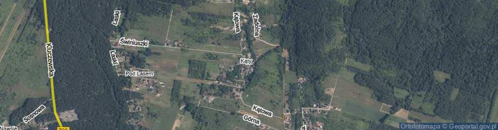Zdjęcie satelitarne Kątowa ul.