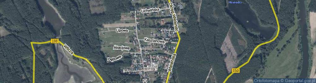 Zdjęcie satelitarne Kasztanowa ul.