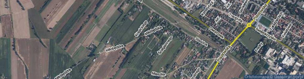 Zdjęcie satelitarne Kazimierza II Sprawiedliwego ul.