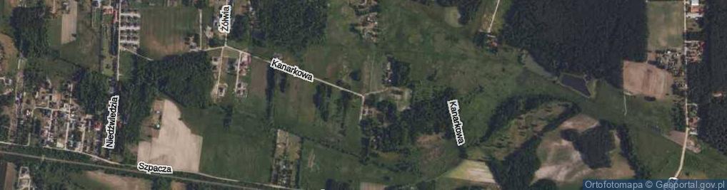Zdjęcie satelitarne Kanarkowa ul.