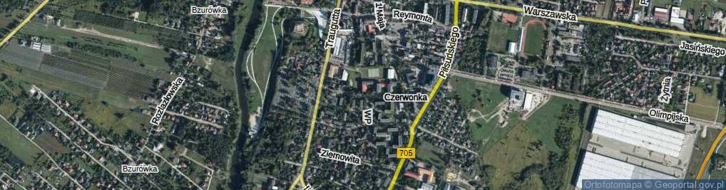 Zdjęcie satelitarne Kaczorowskiego Ryszarda, Prezydenta ul.