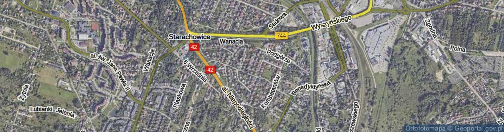 Zdjęcie satelitarne Karpacka ul.