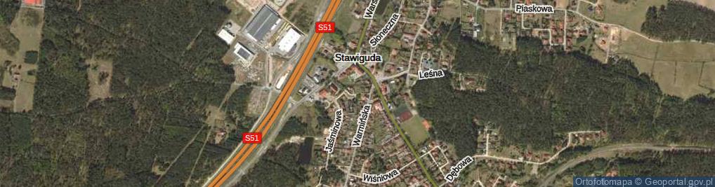 Zdjęcie satelitarne Kalinowa ul.