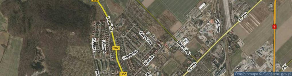 Zdjęcie satelitarne Kalcytowa ul.