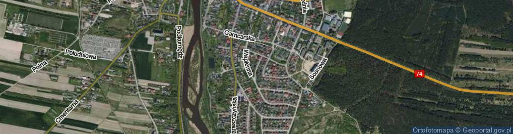 Zdjęcie satelitarne Kamienna ul.