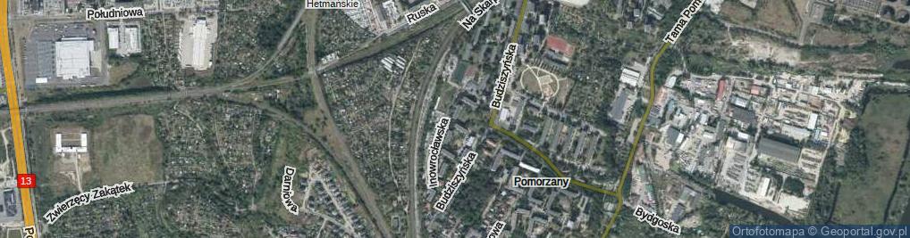 Zdjęcie satelitarne Kaliska ul.