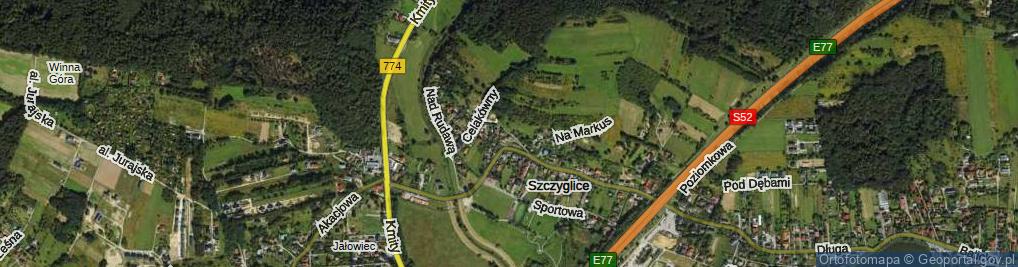 Zdjęcie satelitarne Kasztanowa ul.