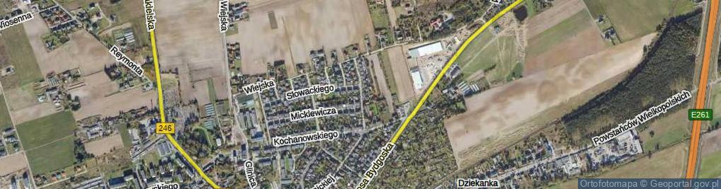 Zdjęcie satelitarne Kasprowicza Jana ul.