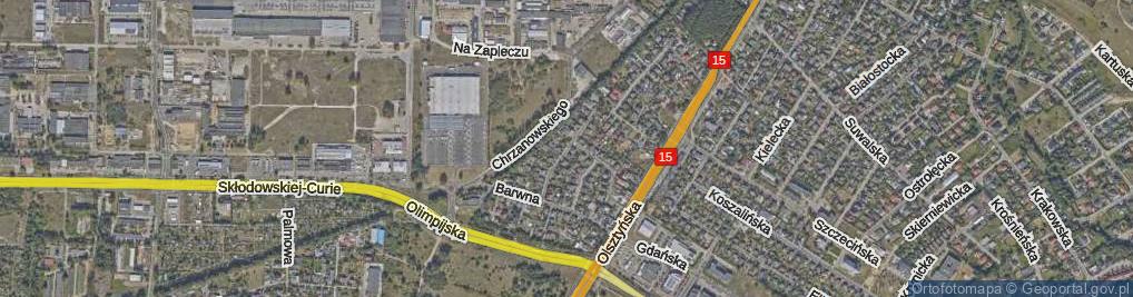 Zdjęcie satelitarne Katarzynki ul.