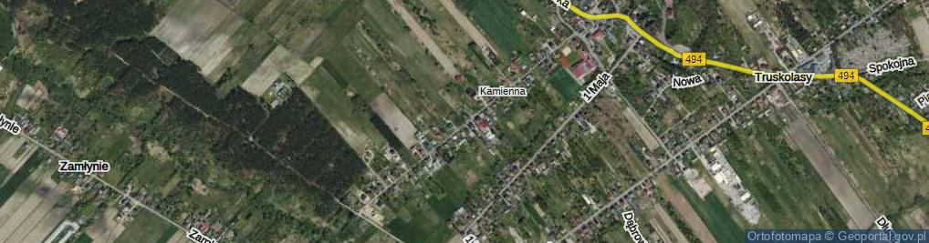 Zdjęcie satelitarne Kamienna ul.