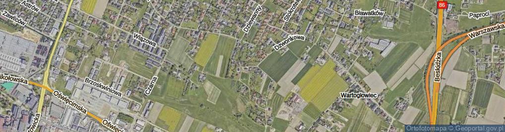 Zdjęcie satelitarne Kaczeniec ul.