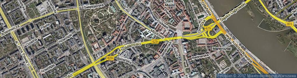 Zdjęcie satelitarne Kapucyńska ul.