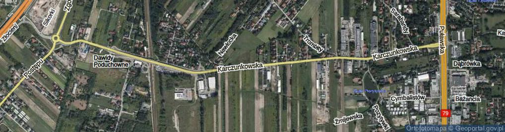 Zdjęcie satelitarne Karczunkowska ul.