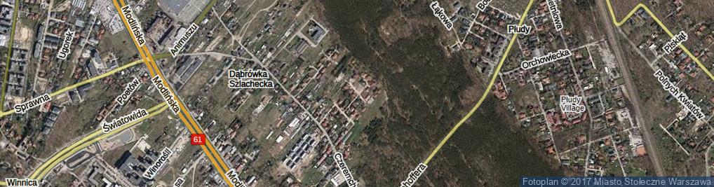 Zdjęcie satelitarne Kaliny ul.