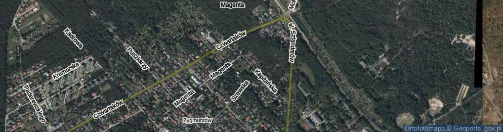 Zdjęcie satelitarne Kapitańska ul.