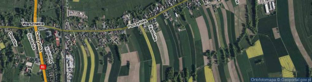 Zdjęcie satelitarne Kaniówka ul.