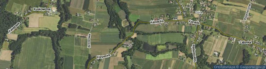 Zdjęcie satelitarne Karpacka ul.