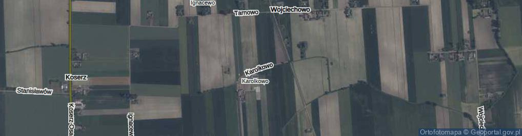 Zdjęcie satelitarne Karolkowo ul.