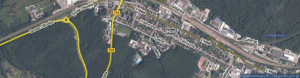 Zdjęcie satelitarne Kamiennogórska ul.