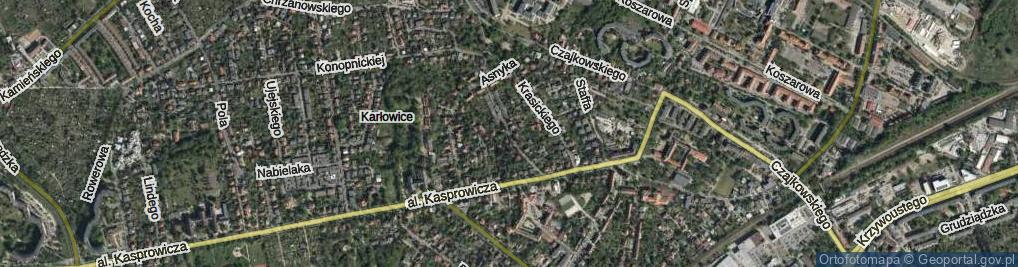 Zdjęcie satelitarne Karpińskiego Franciszka ul.