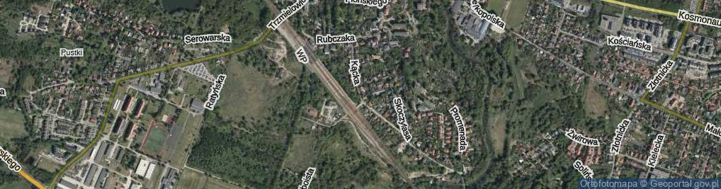 Zdjęcie satelitarne Kącka ul.