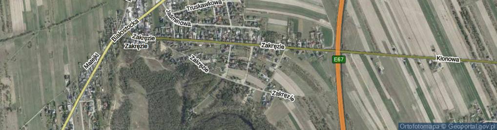 Zdjęcie satelitarne Kalinowa ul.