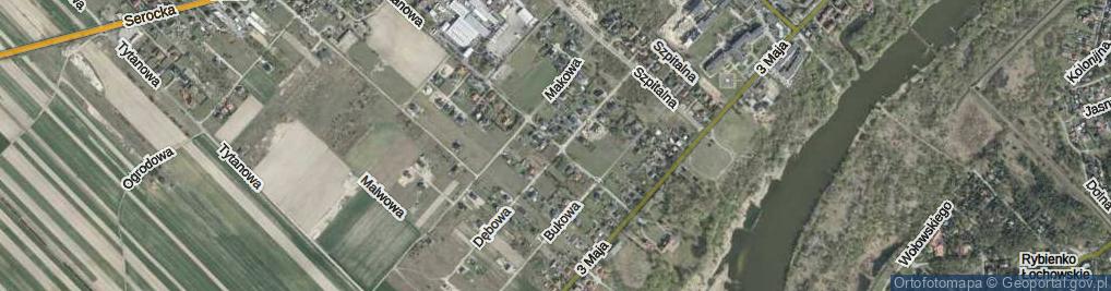 Zdjęcie satelitarne Kasztanowa ul.