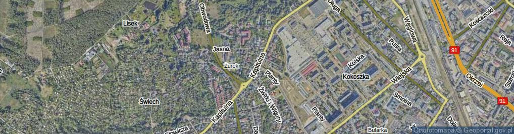 Zdjęcie satelitarne Kapitulna ul.