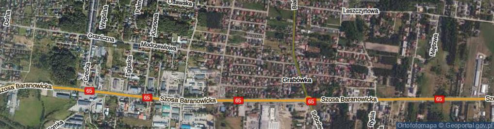 Zdjęcie satelitarne Kasztanowa ul.