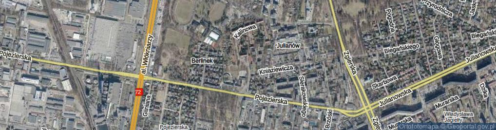 Zdjęcie satelitarne Kalinowa ul.