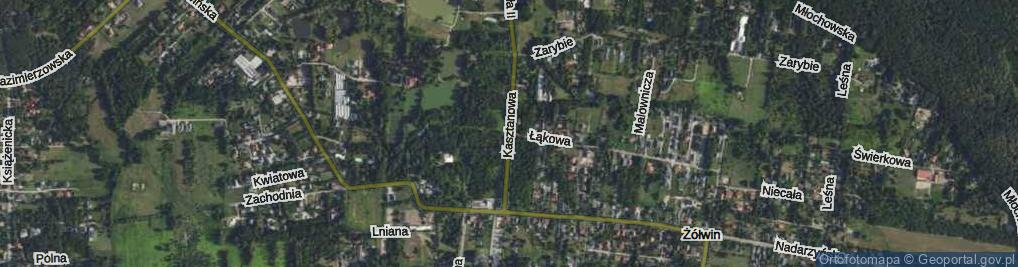 Zdjęcie satelitarne Kasztanowa ul.