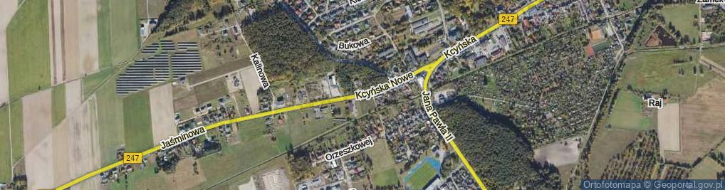 Zdjęcie satelitarne Kcyńska Nowe Osiedle os.