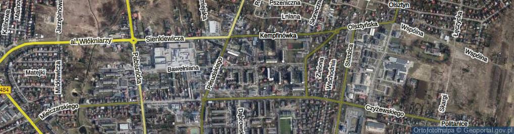 Zdjęcie satelitarne Kempfinówka ul.