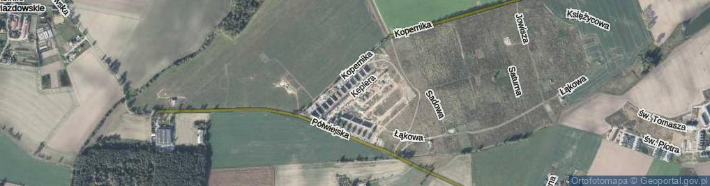 Zdjęcie satelitarne Keplera Jana ul.