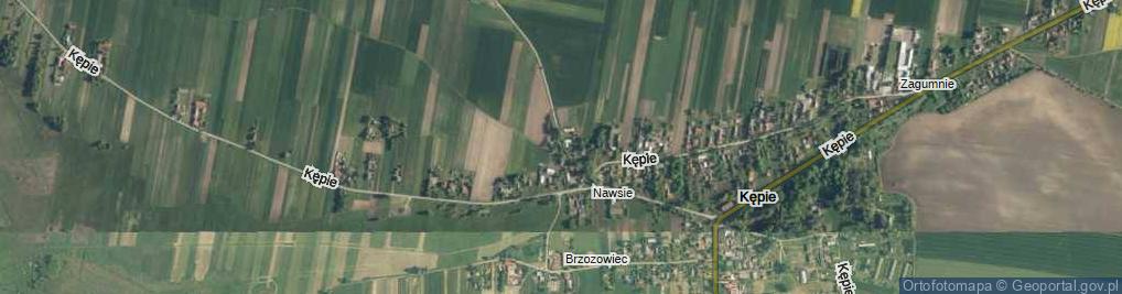 Zdjęcie satelitarne Kępie ul.