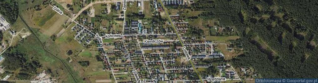 Zdjęcie satelitarne Kiemliczów ul.