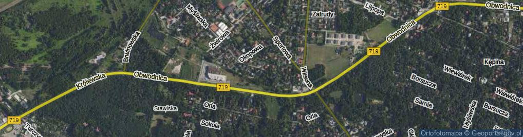 Zdjęcie satelitarne Kielecka ul.