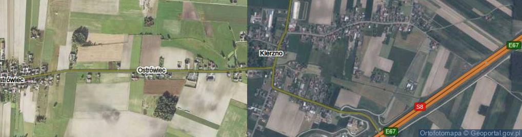 Zdjęcie satelitarne Kierzno ul.