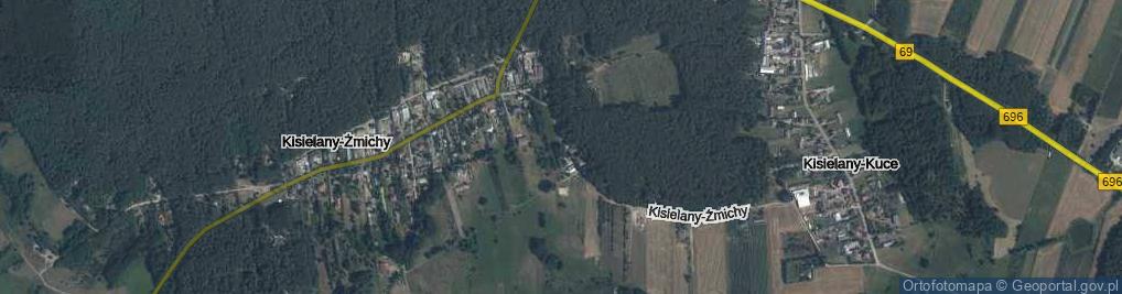 Zdjęcie satelitarne Kisielany-Żmichy ul.